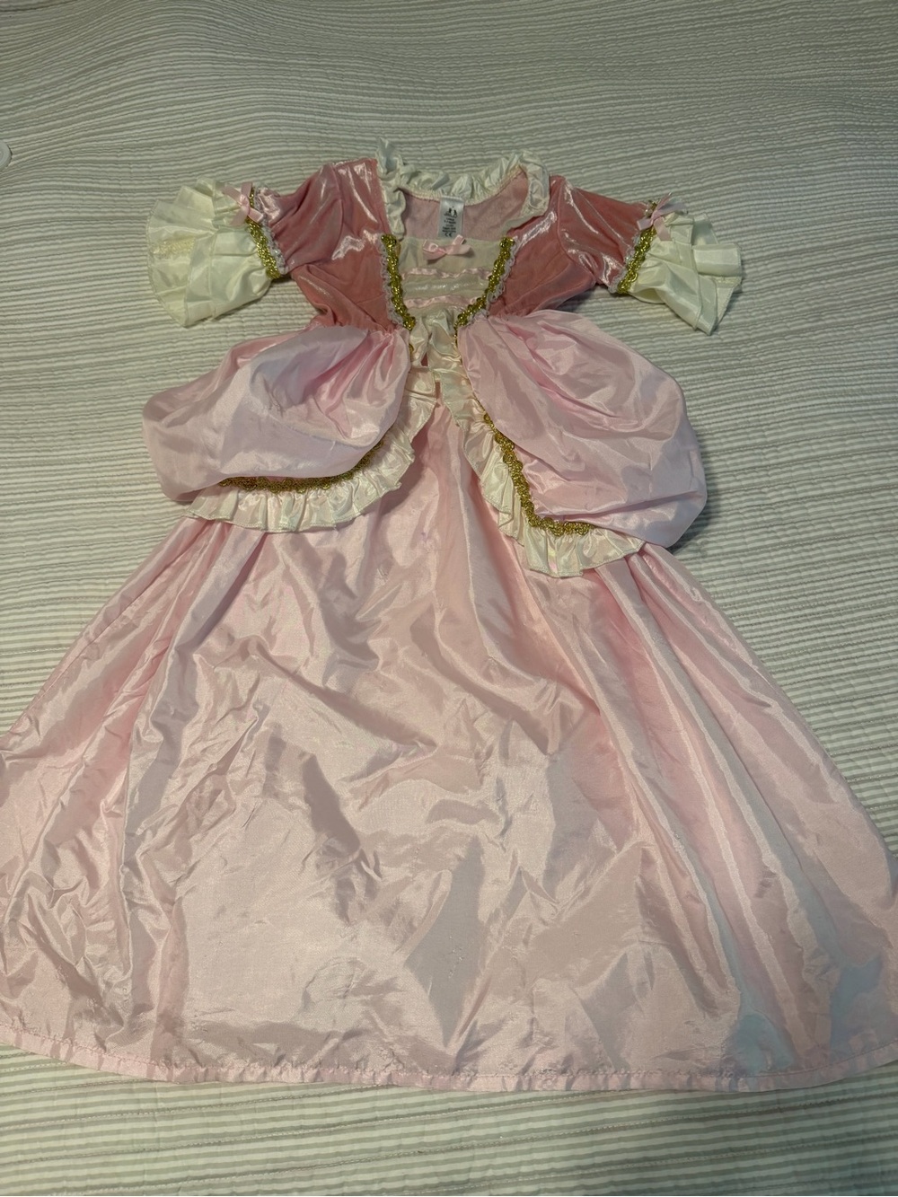 Girls Pink and Gold Princess Costume Dress